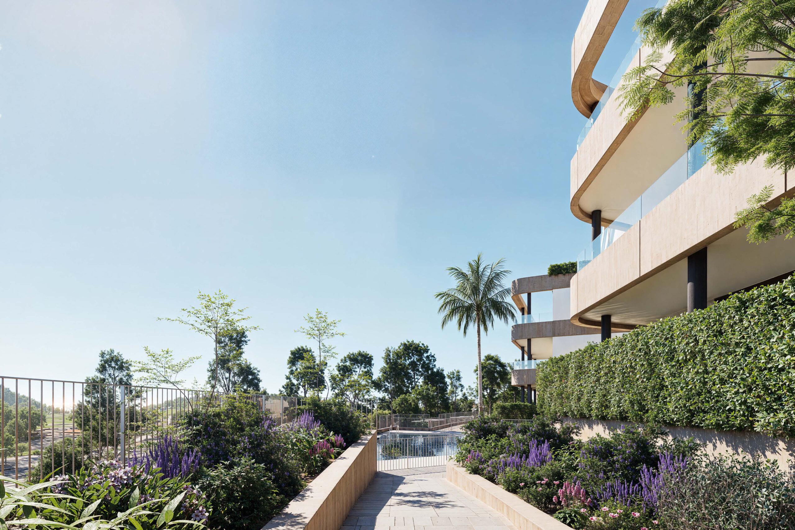 Hallway and internal layout of 3-bedroom apartment, Estepona Golf, Estepona