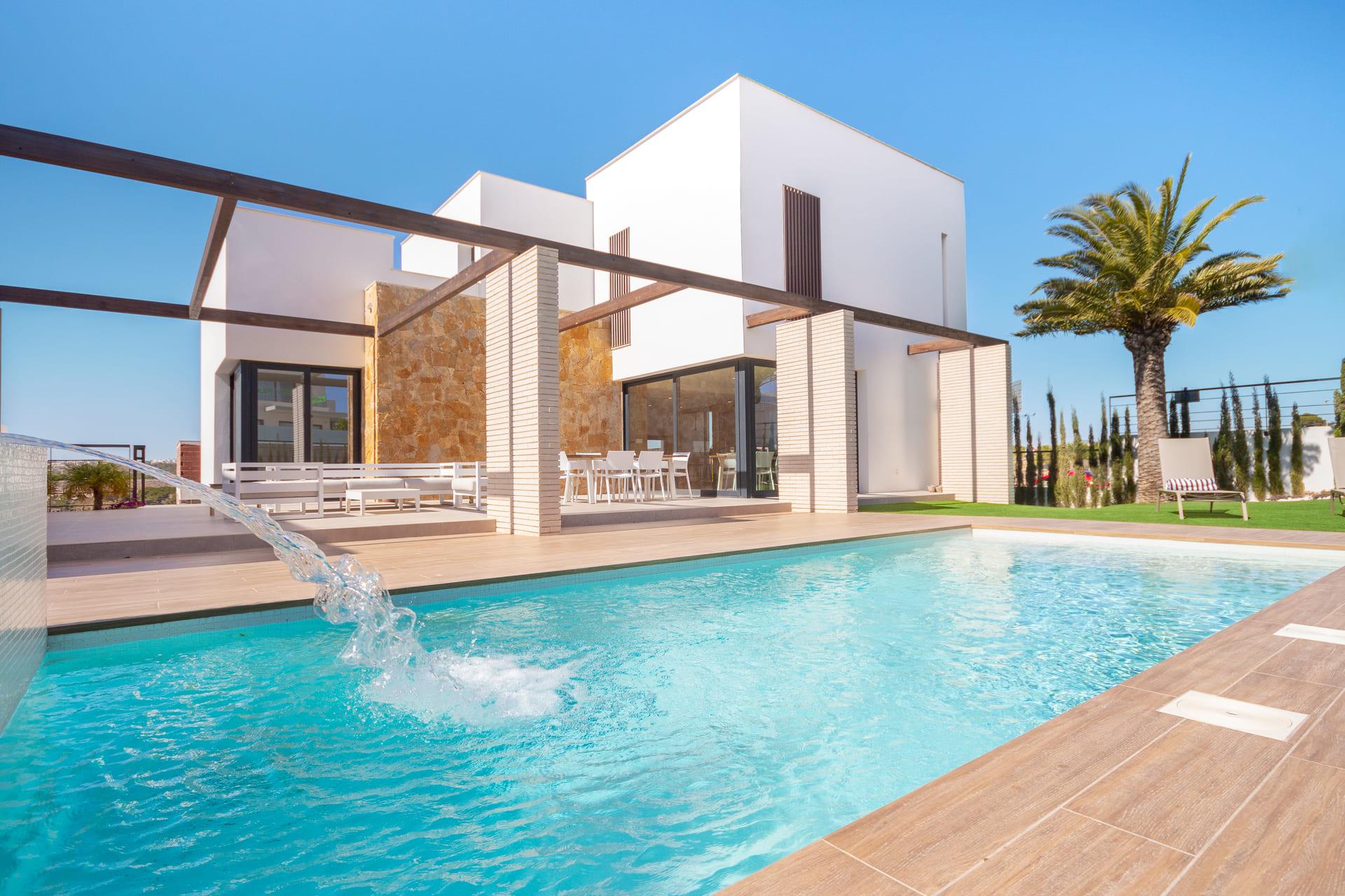 Construction detail or finish sample for new-build villa, Campoamor