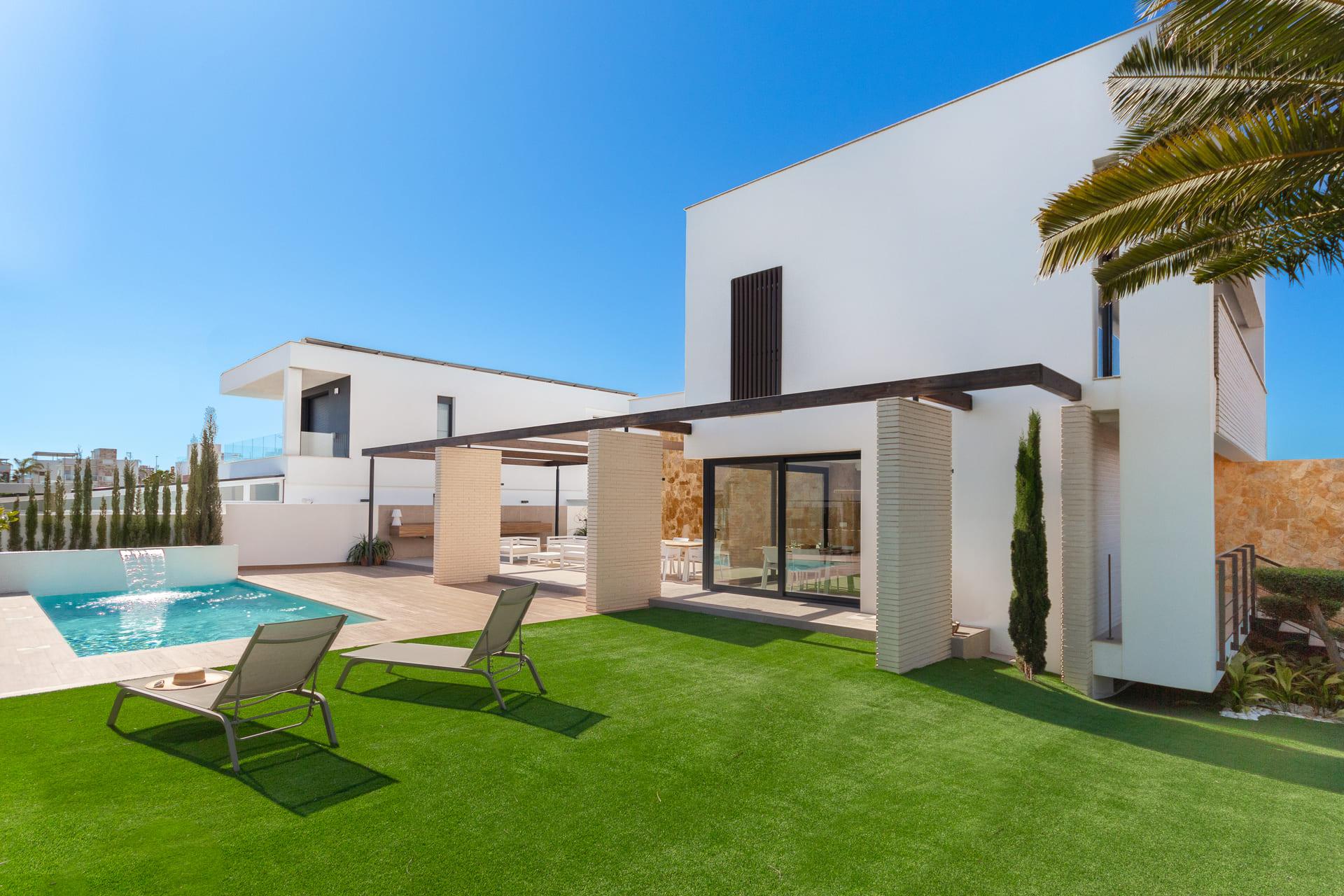 Interior hallway in new-build villa in Campoamor, Orihuela Costa