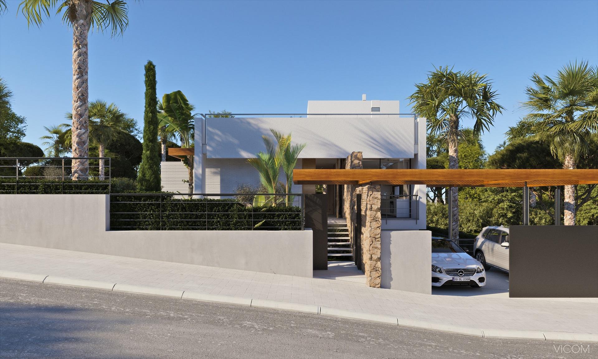 Living area in 4-bedroom new-build villa, Campoamor, Orihuela Costa