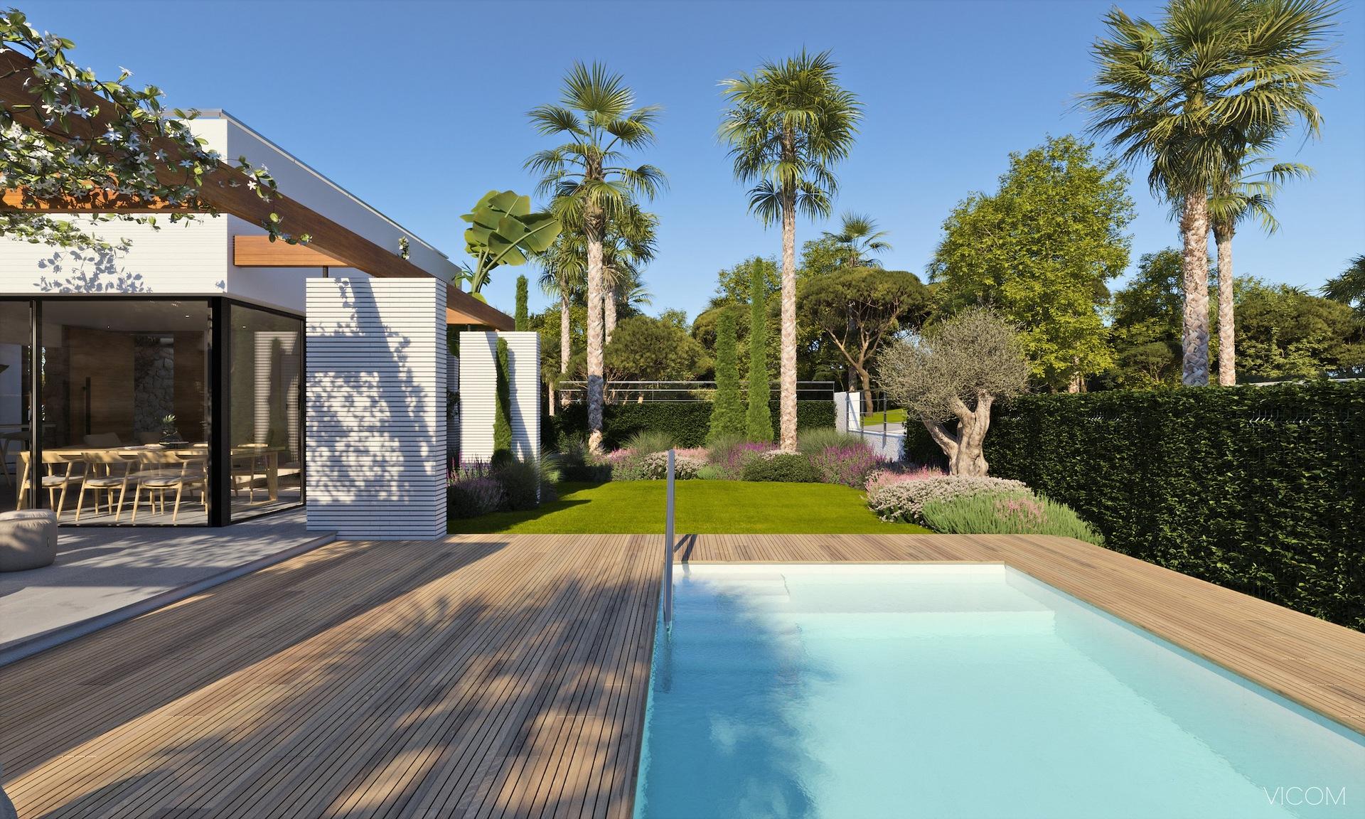 Open-plan kitchen and dining area in 4-bedroom villa, Campoamor