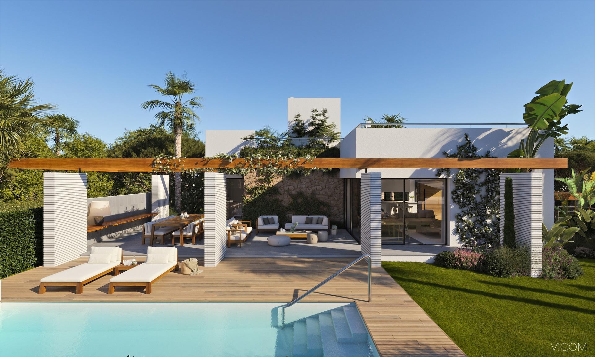 Kitchen with fitted units in new-build villa, Campoamor, Orihuela Costa