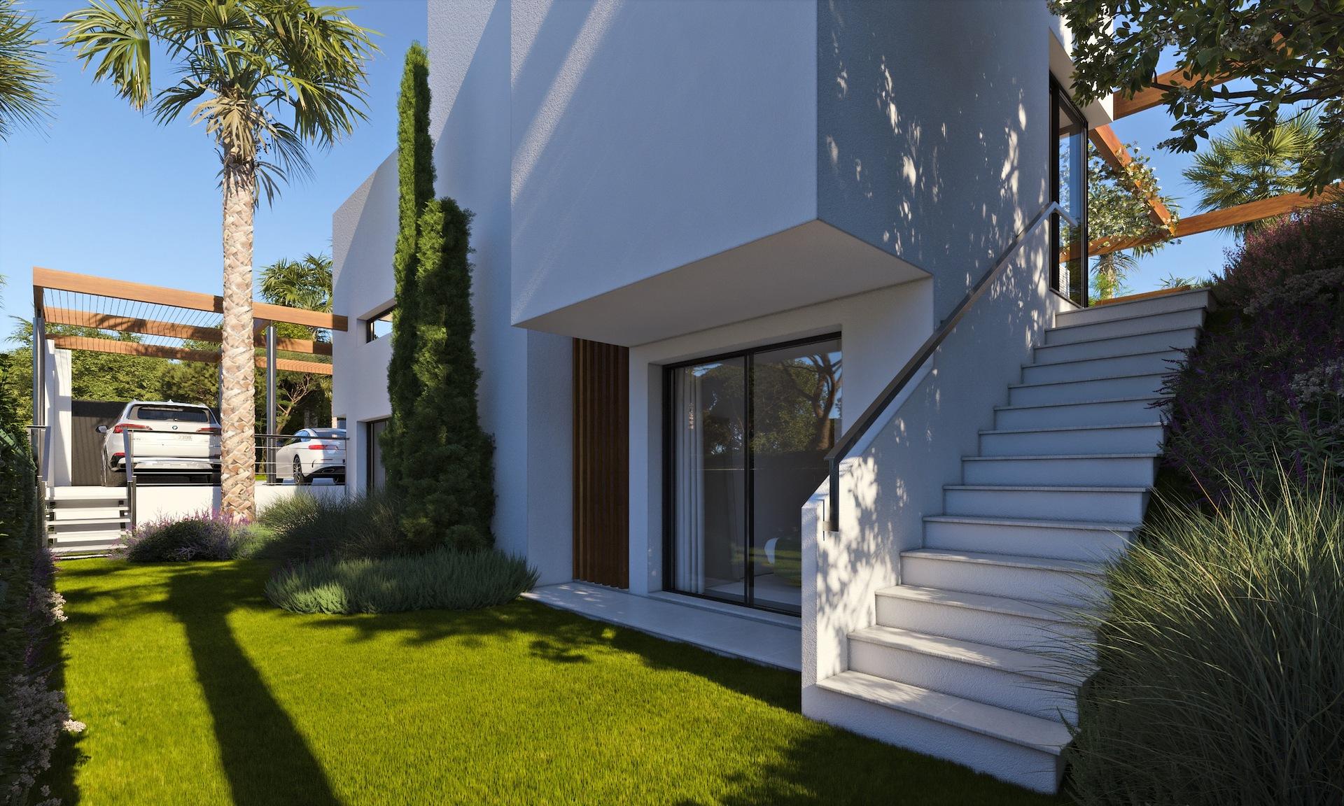 Bathroom with contemporary fittings in 4-bedroom villa, Campoamor