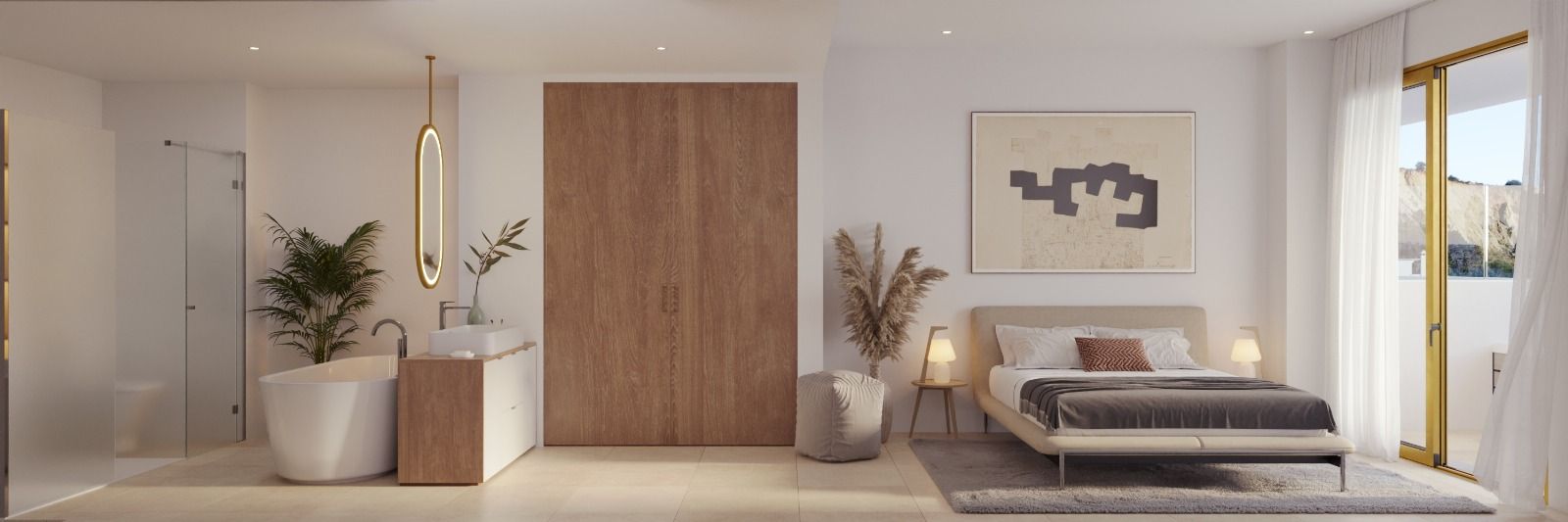 Hallway of the apartment in Los Pacos, Fuengirola