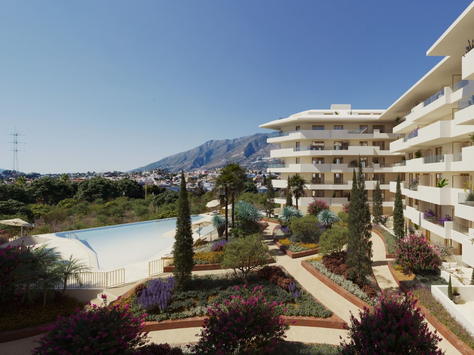 Parking area of the apartment in Los Pacos, Fuengirola