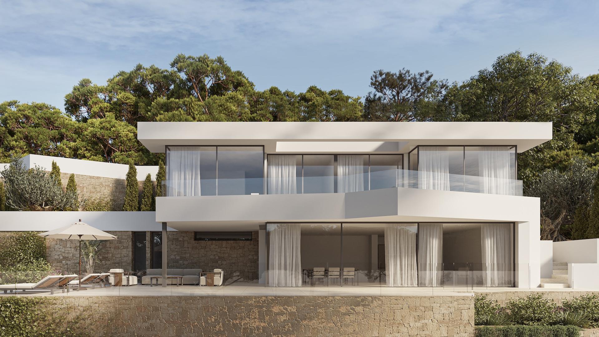 Master bedroom in 4-bedroom new-build villa, Saladar, Calpe