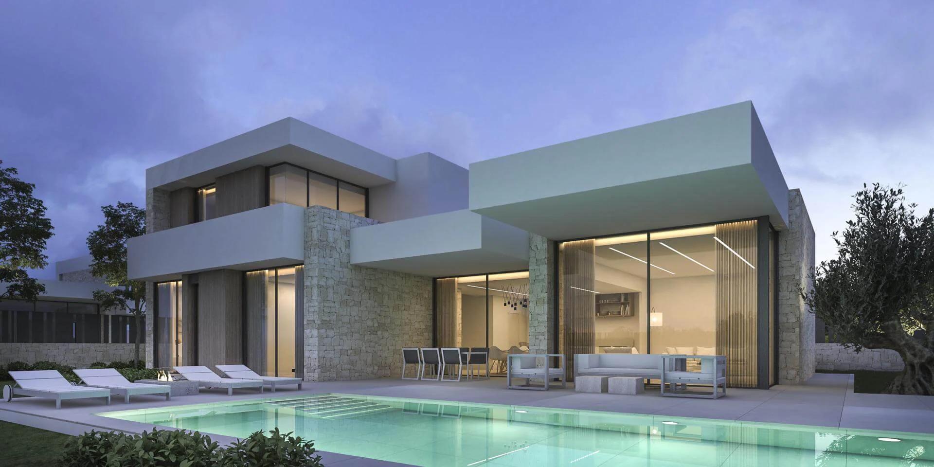 Second bedroom in new-build villa, El Montgó, Denia