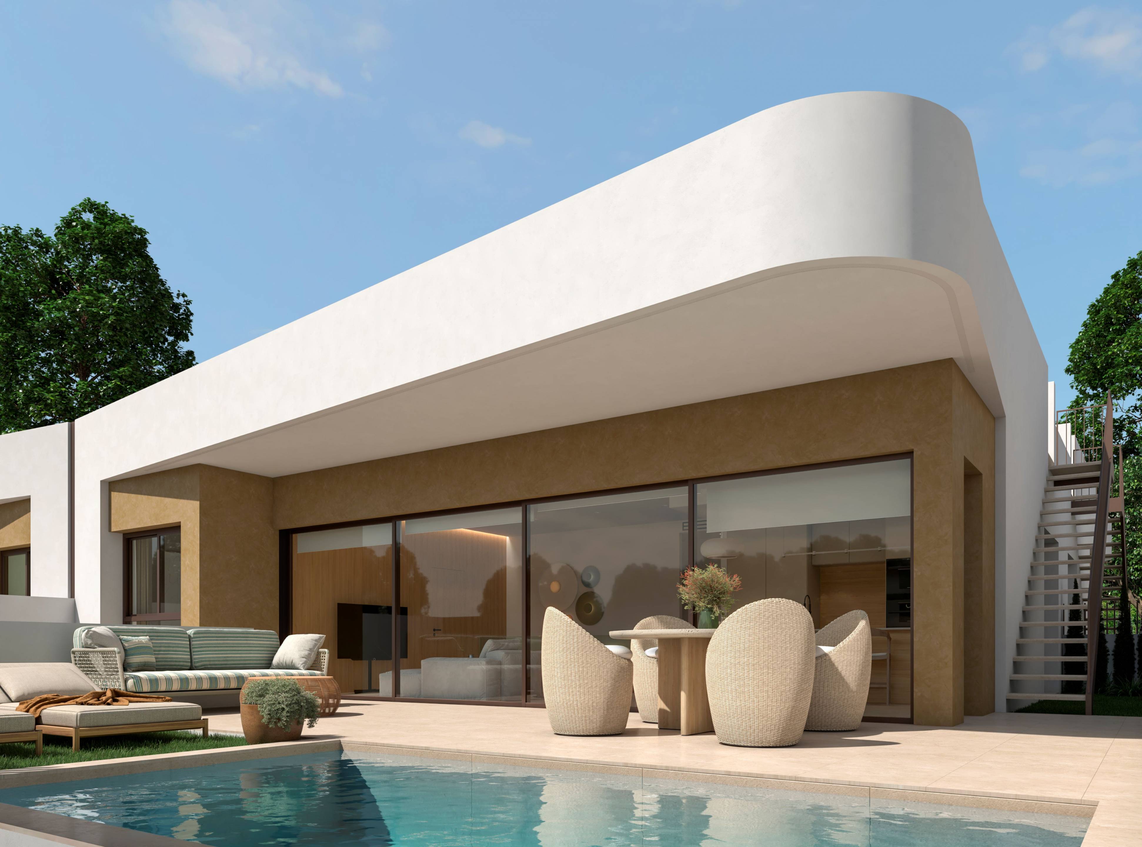 Kitchen worktop and cabinetry in 3-bedroom new-build villa, Dolores