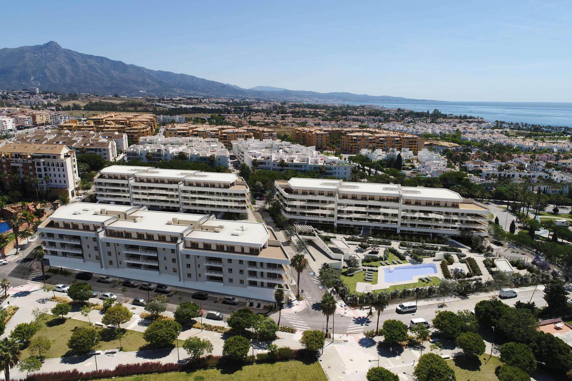 View from penthouse terrace, San Pedro, Marbella
