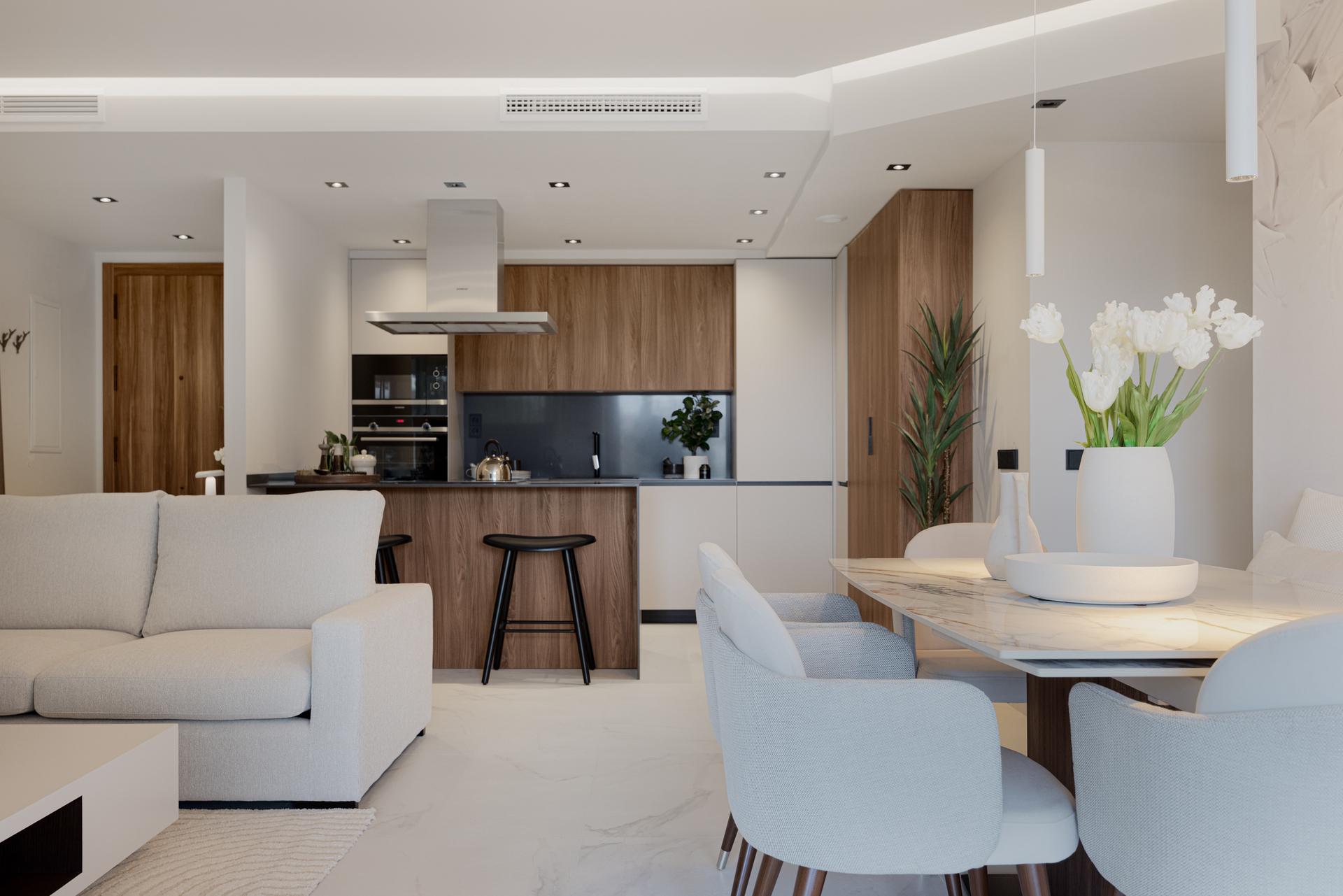 Hallway and internal layout, 4-bedroom penthouse, San Pedro, Marbella