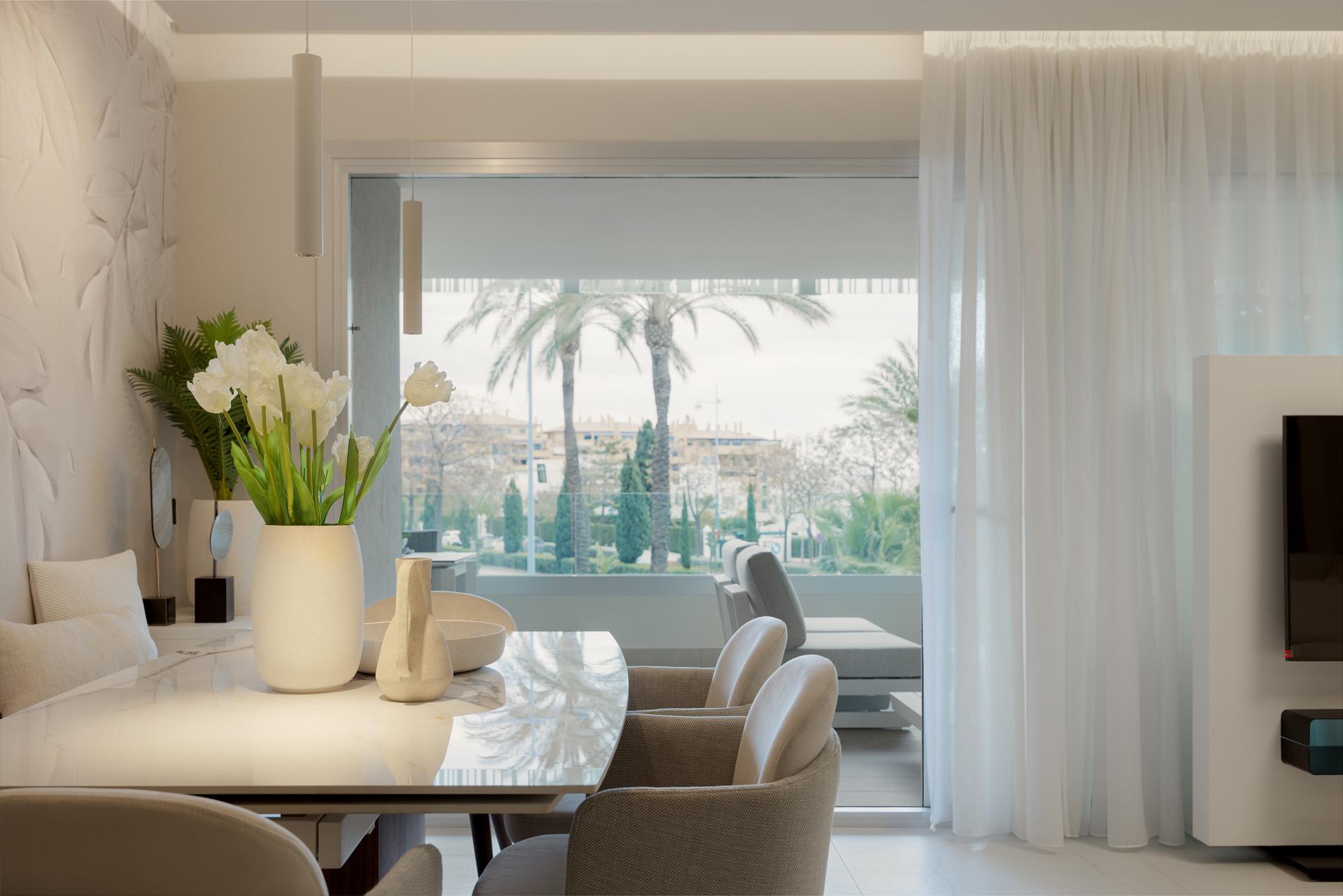 Floor plan - upper level of 4-bedroom penthouse, San Pedro, Marbella