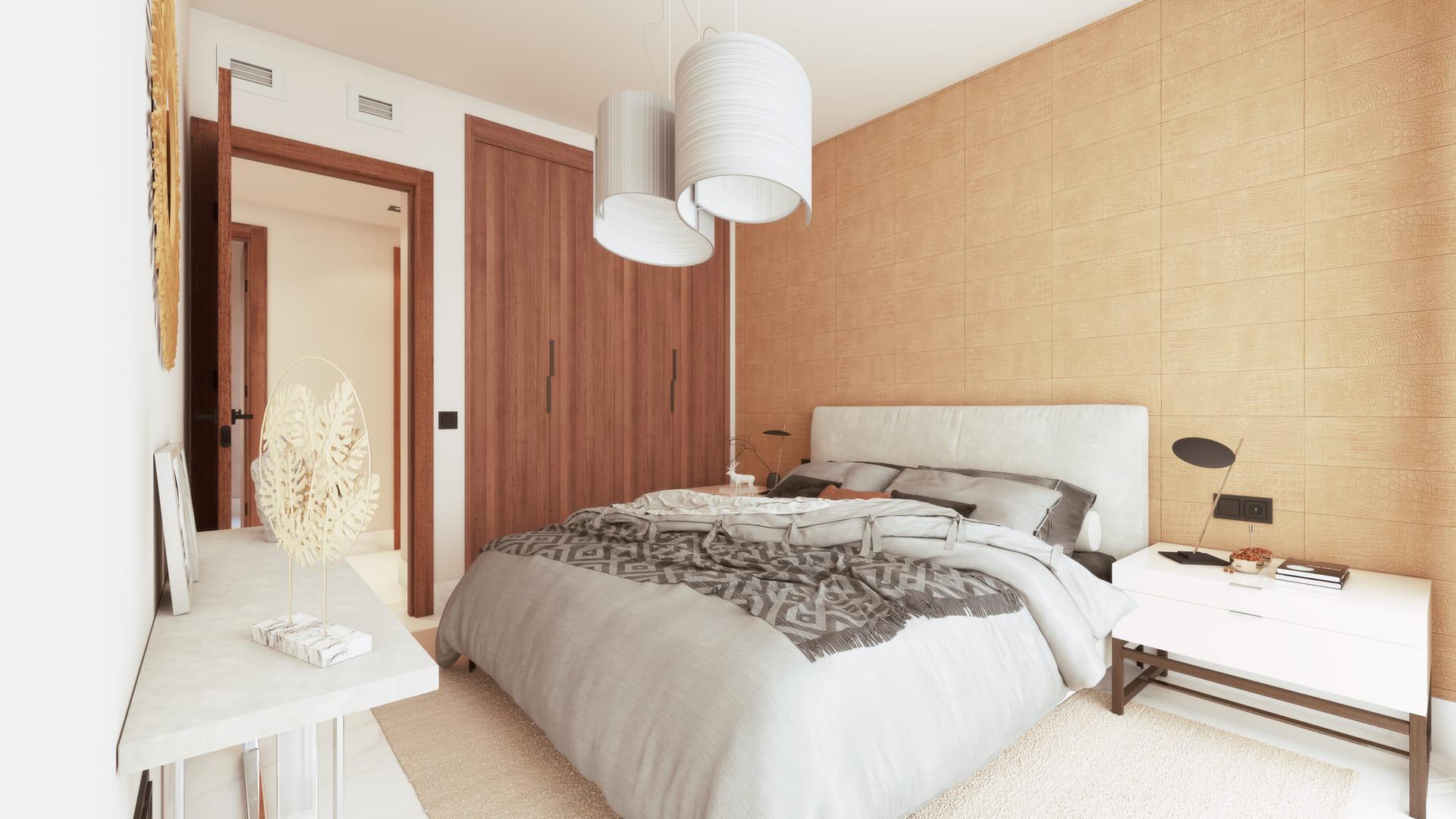 Bedroom 4 in new-build penthouse, San Pedro, Marbella