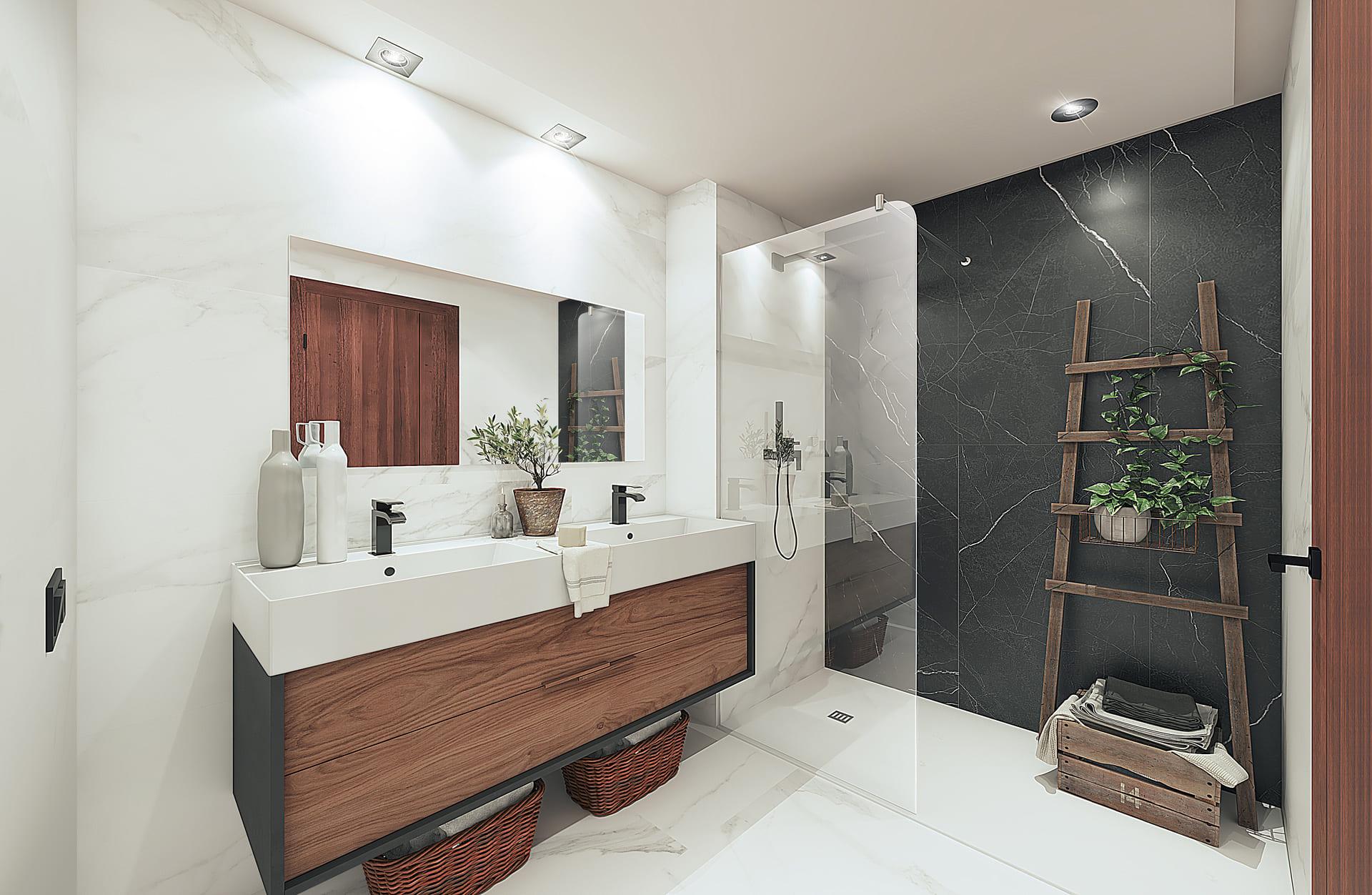 Bathroom in 4-bedroom new-build penthouse, San Pedro, Marbella
