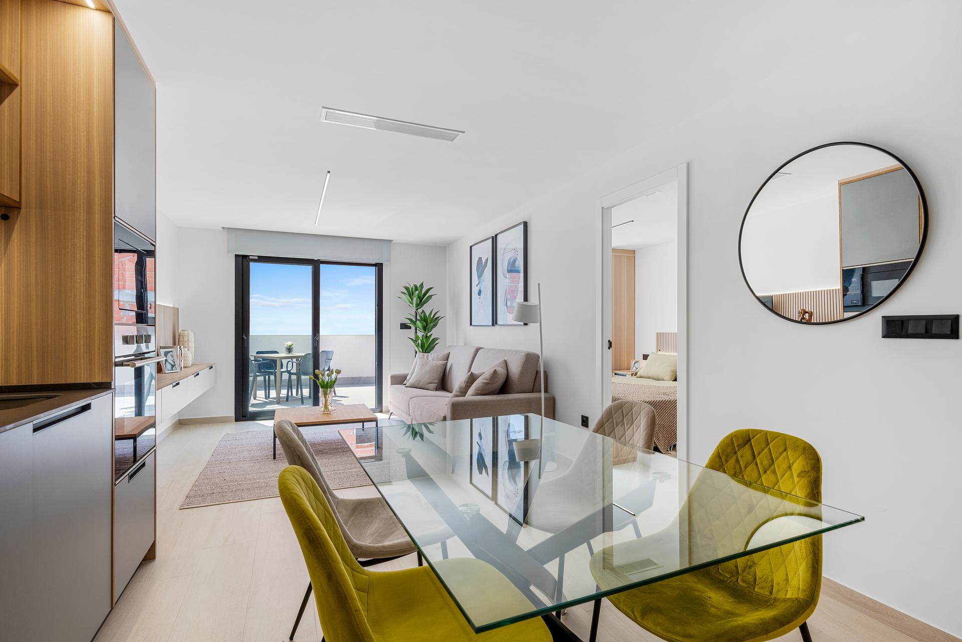 Building detail of the penthouse in EL RASO, Guardamar Del Segura