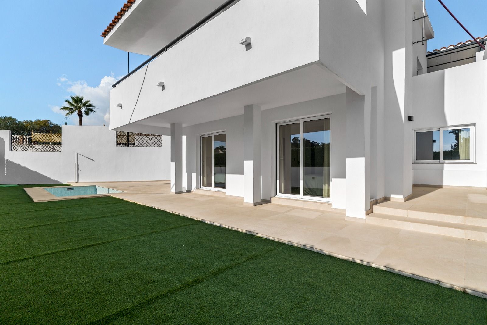 Window view from new-build villa in Mijas Pueblo, Mijas