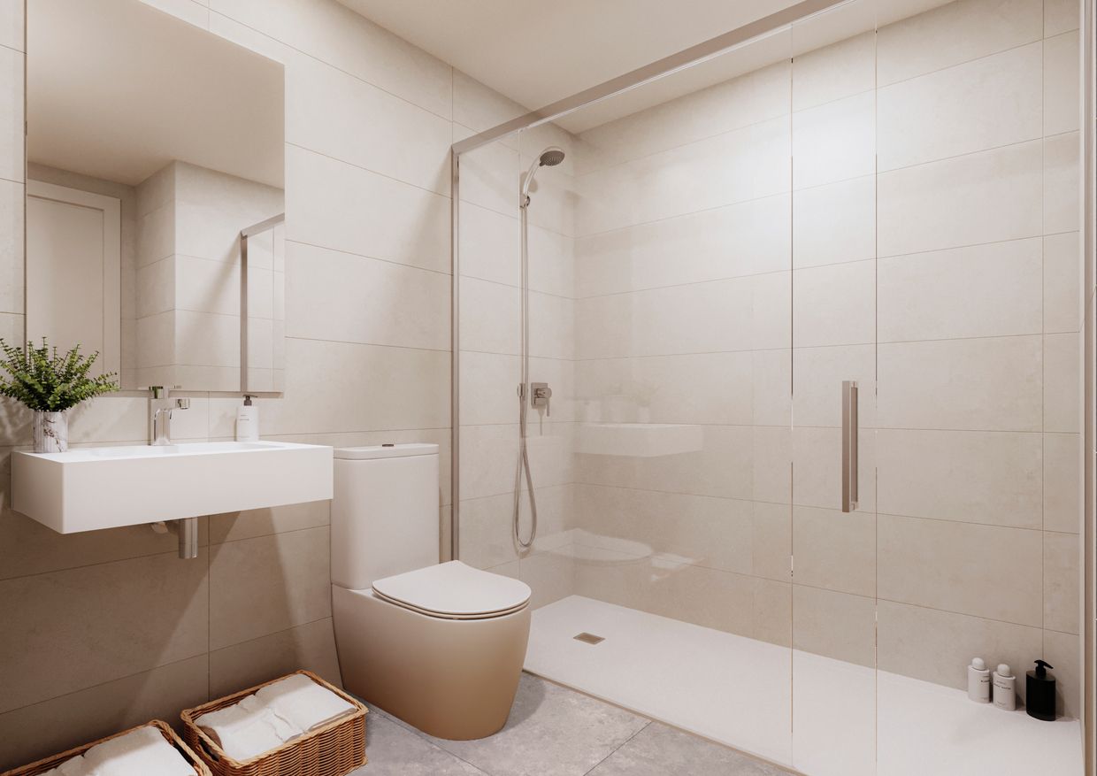 Bedroom with fitted storage, new-build apartment, Playa de Fossa-Levante