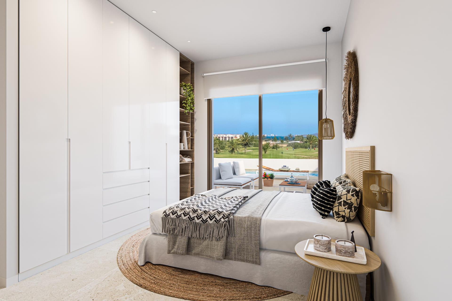 Living area in 2-bedroom apartment, Las Lomas del Rame-Bahía Bella