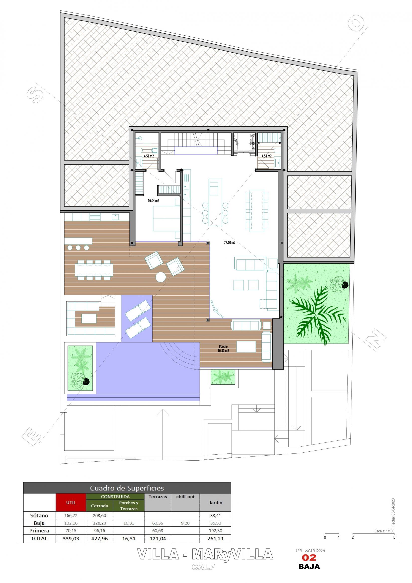 Additional floor plan of new-build villa, Maryvilla, Calpe