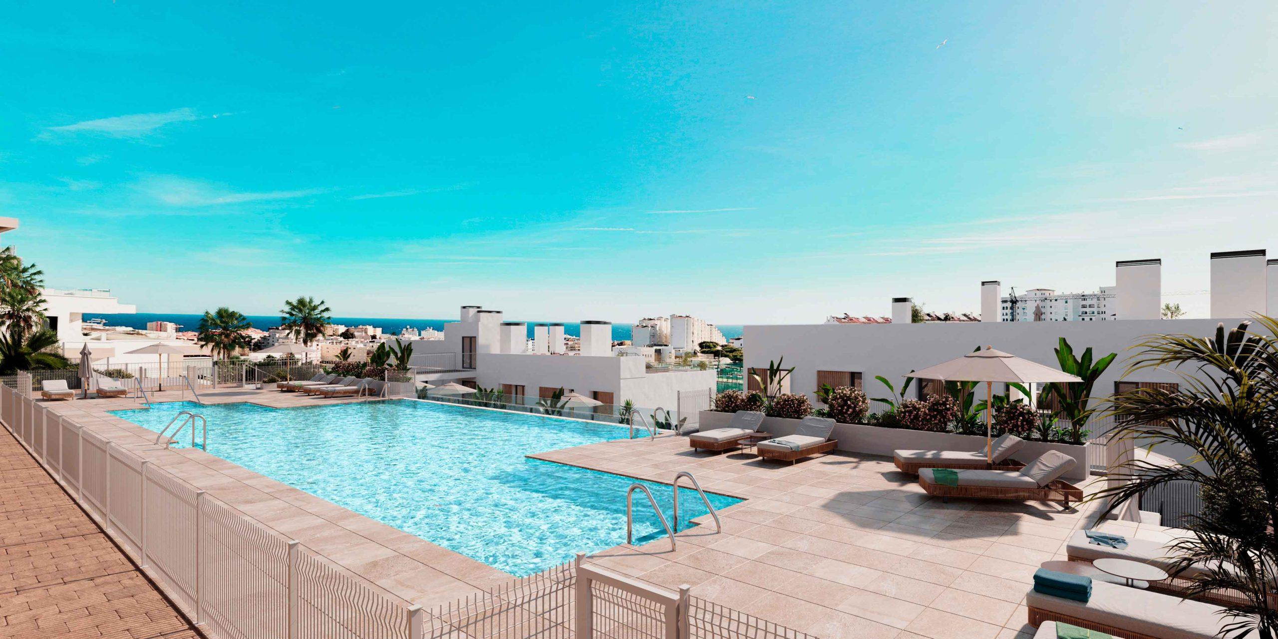 Views from solarium level of penthouse, Las Mesas, Estepona