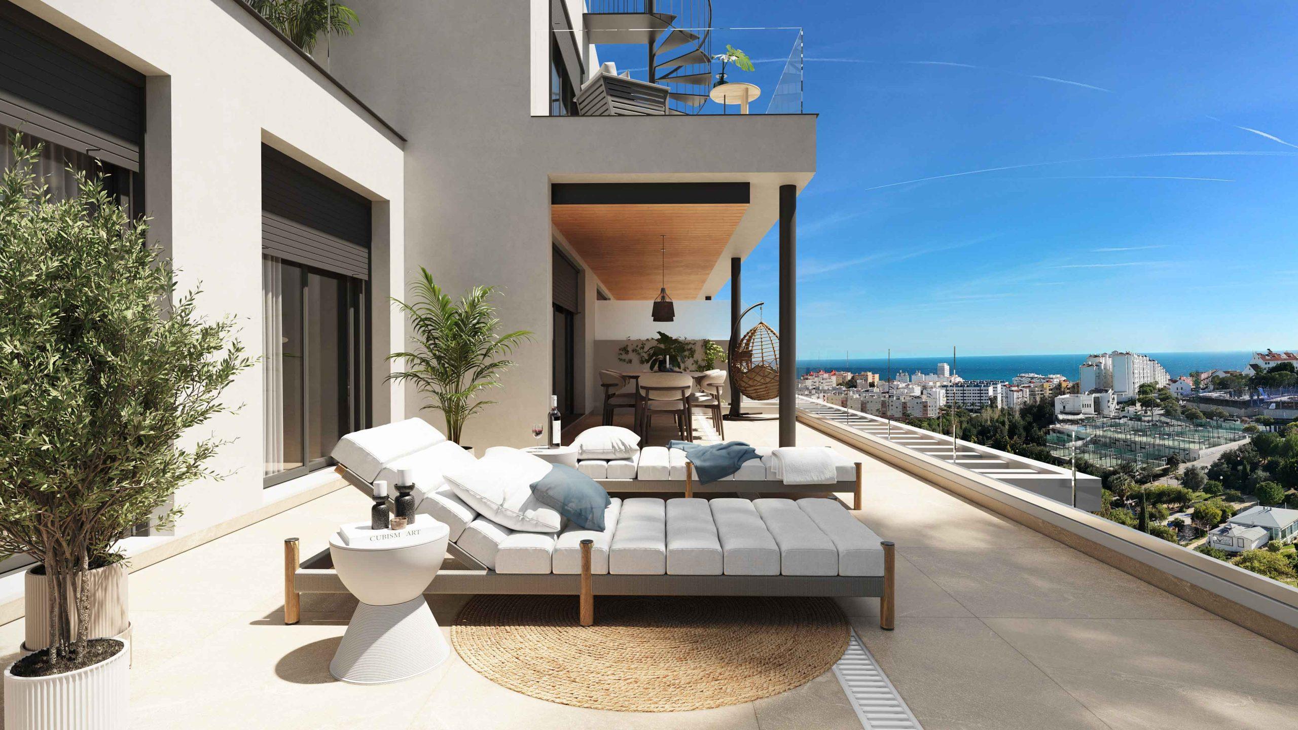 Second bathroom in 3-bedroom new-build apartment, Las Mesas, Estepona
