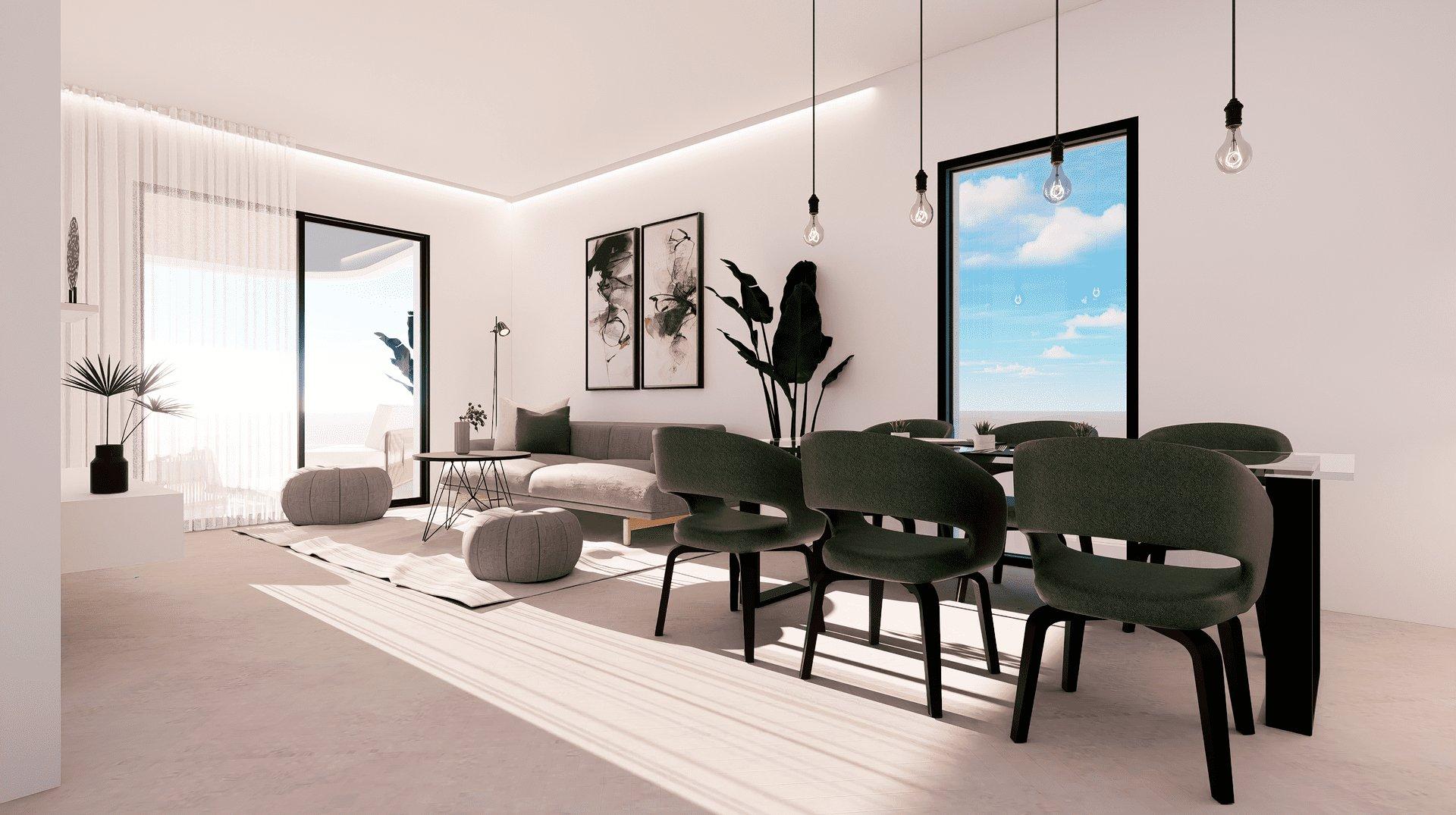Neighbourhood view of the apartment in Golf Puig Campana, Finestrat