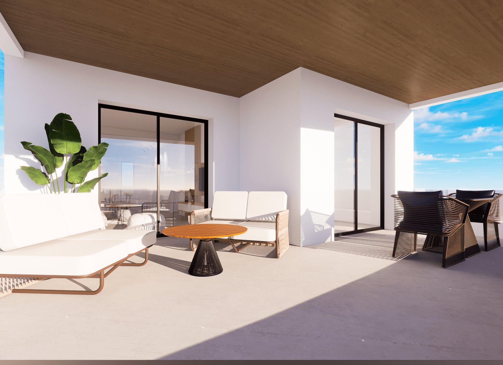 Hallway of the apartment in Golf Puig Campana, Finestrat (view 22)