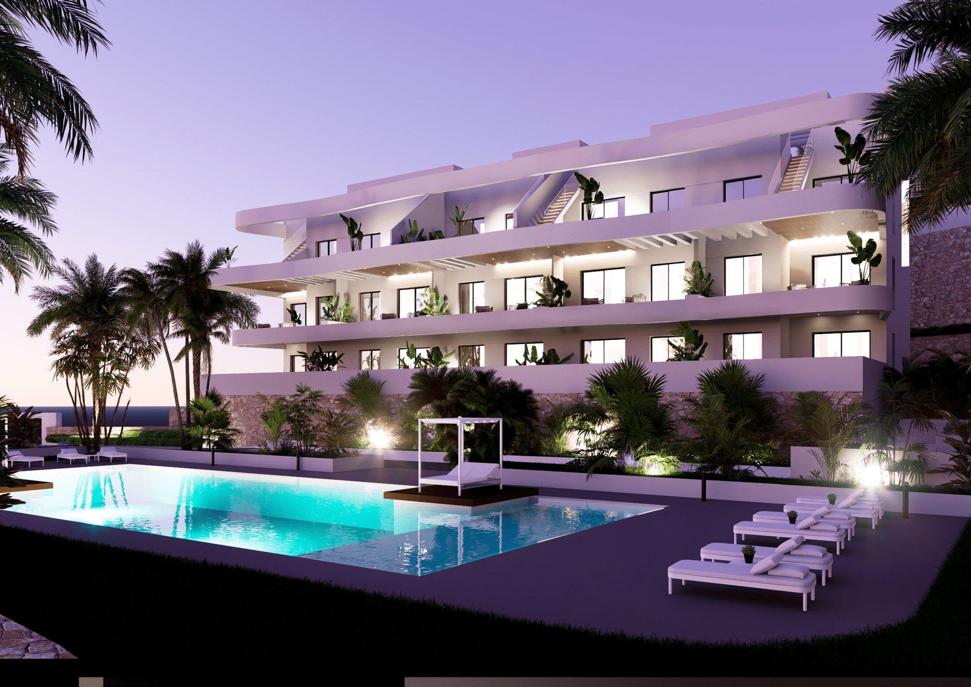 Entrance of the penthouse in Golf Puig Campana, Finestrat (view 26)