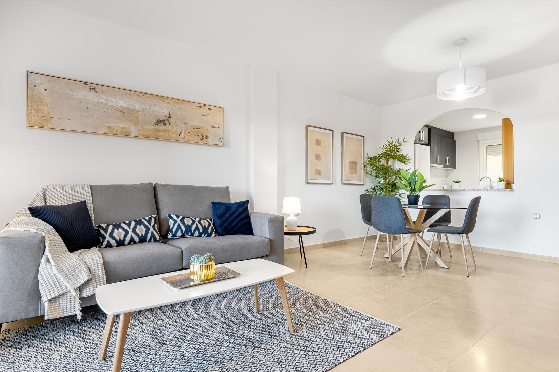 Complex grounds of the apartment in Los Dolses, Orihuela Costa