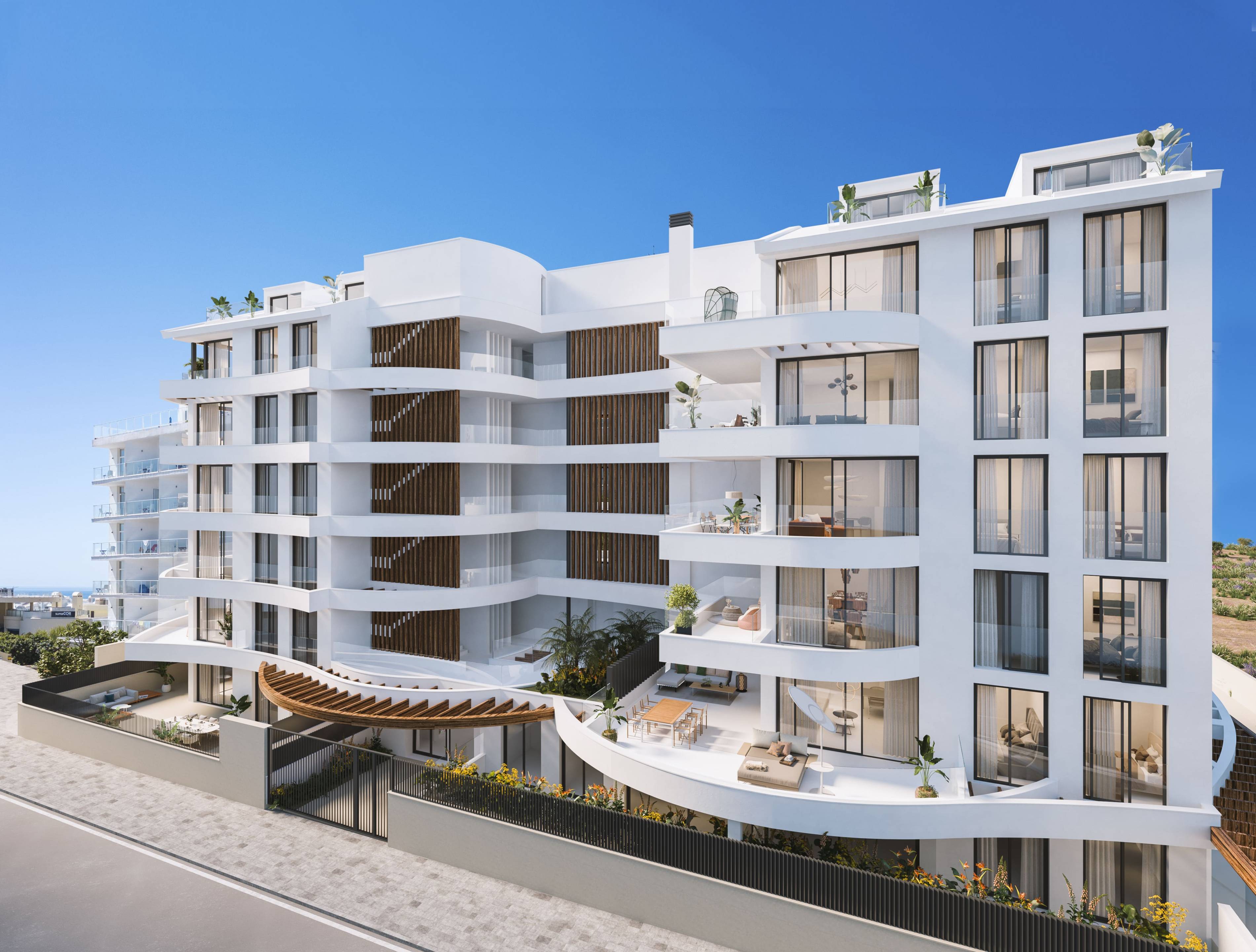 Hallway and interior detail in 3-bedroom penthouse, Puerto Marina
