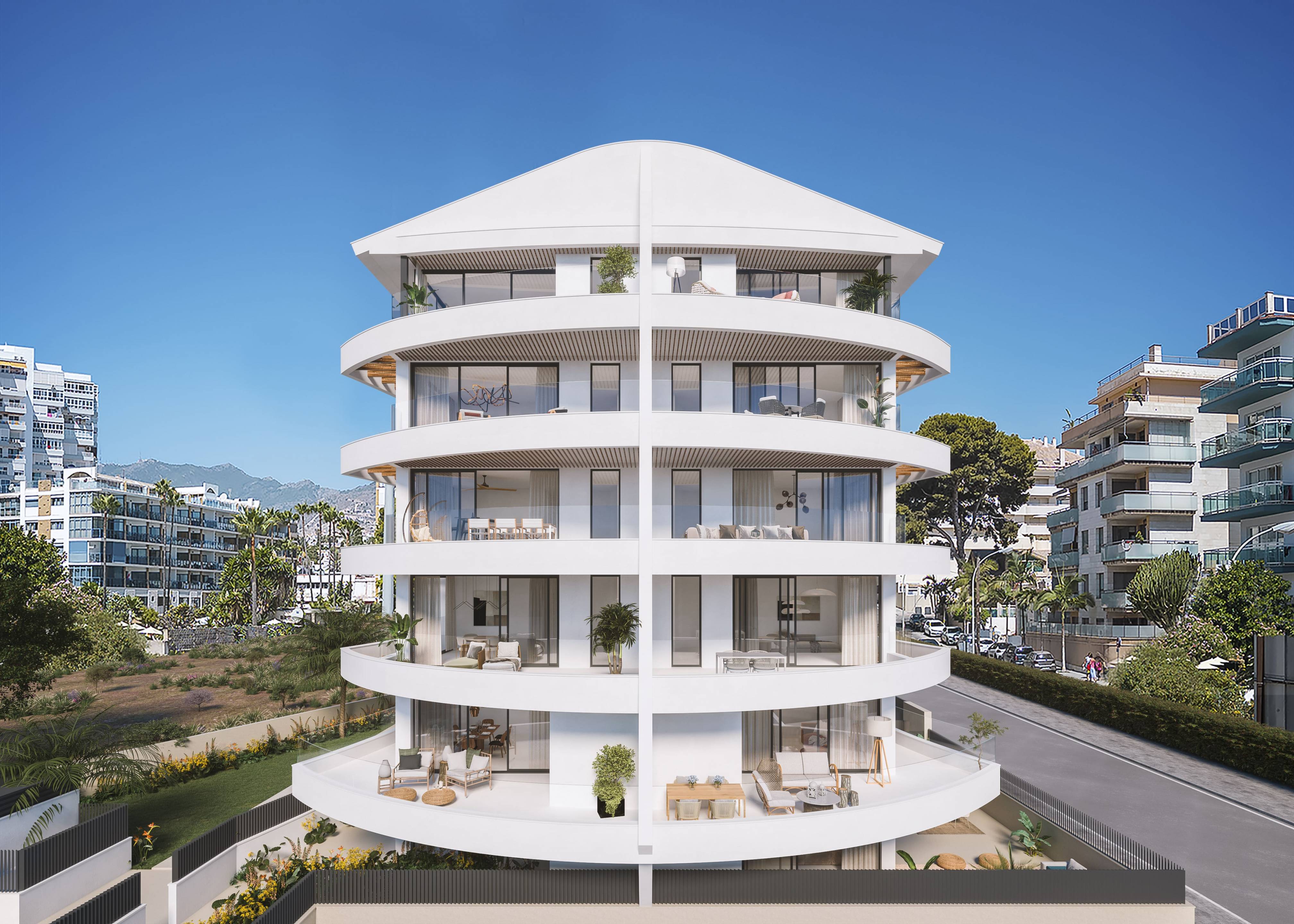 Terrace view from penthouse in Puerto Marina, Benalmádena