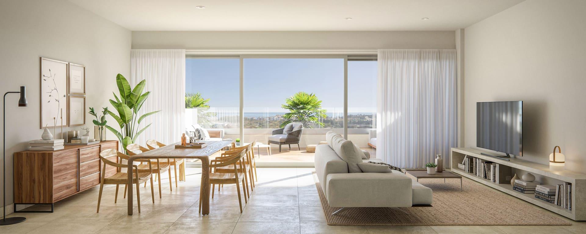 Hallway in 3-bedroom new-build apartment, Arroyo Enmedio, Estepona