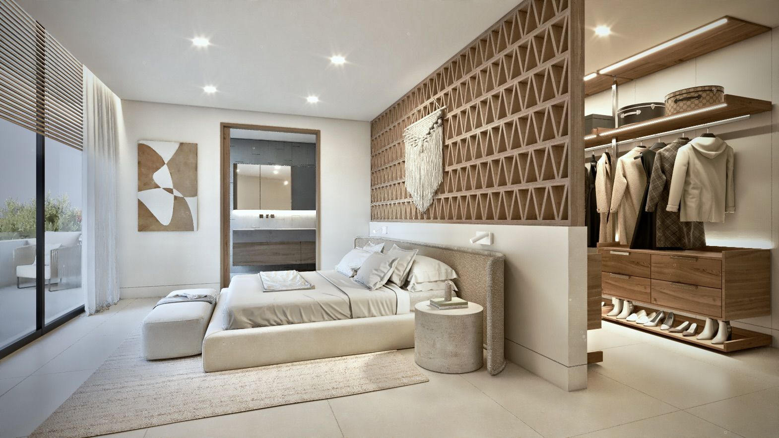 Side garden of new-build villa on 1,759m2 plot, La Reserva de Marbella
