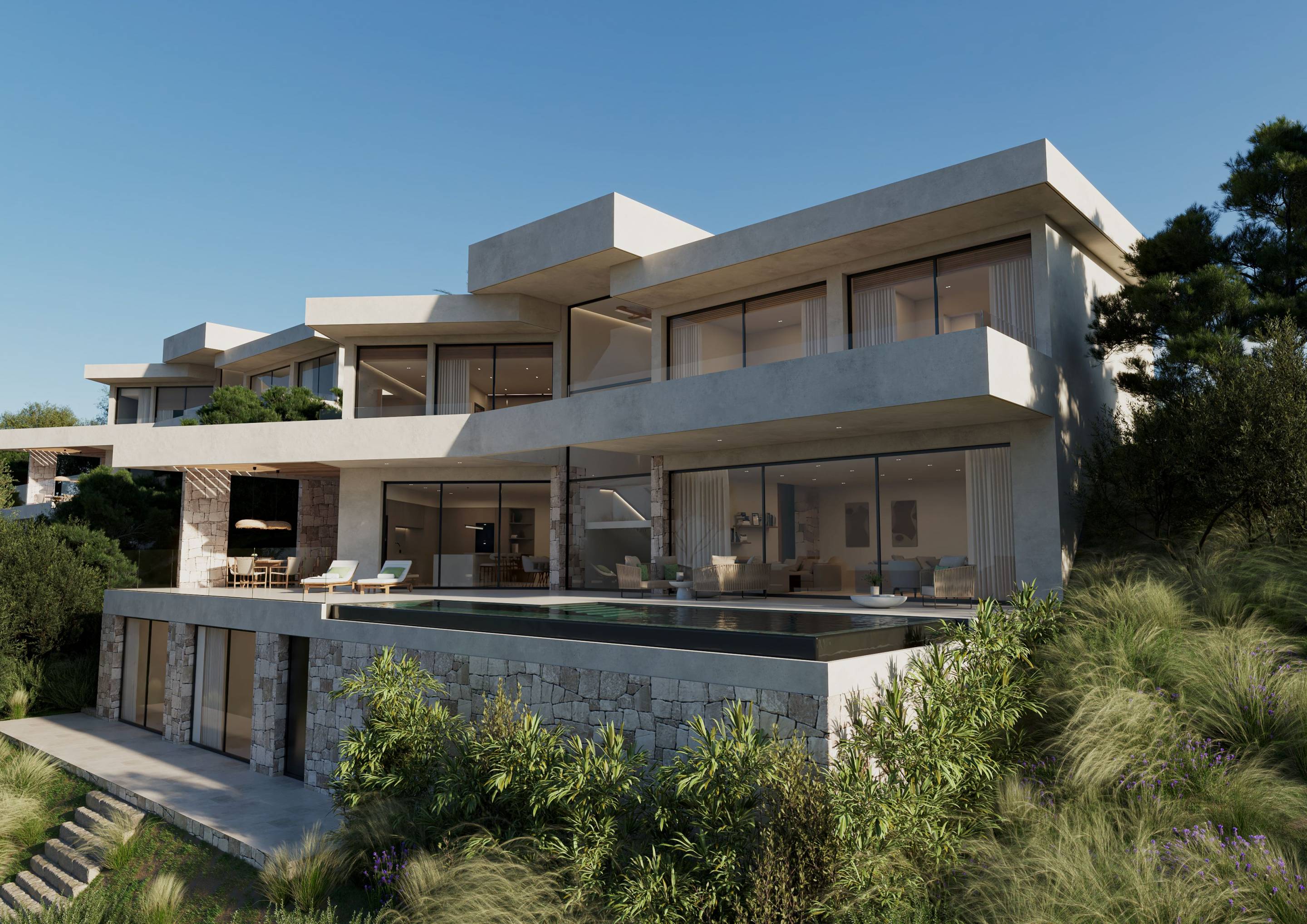 Living area in 3-bedroom villa, La Reserva de Marbella, Marbella