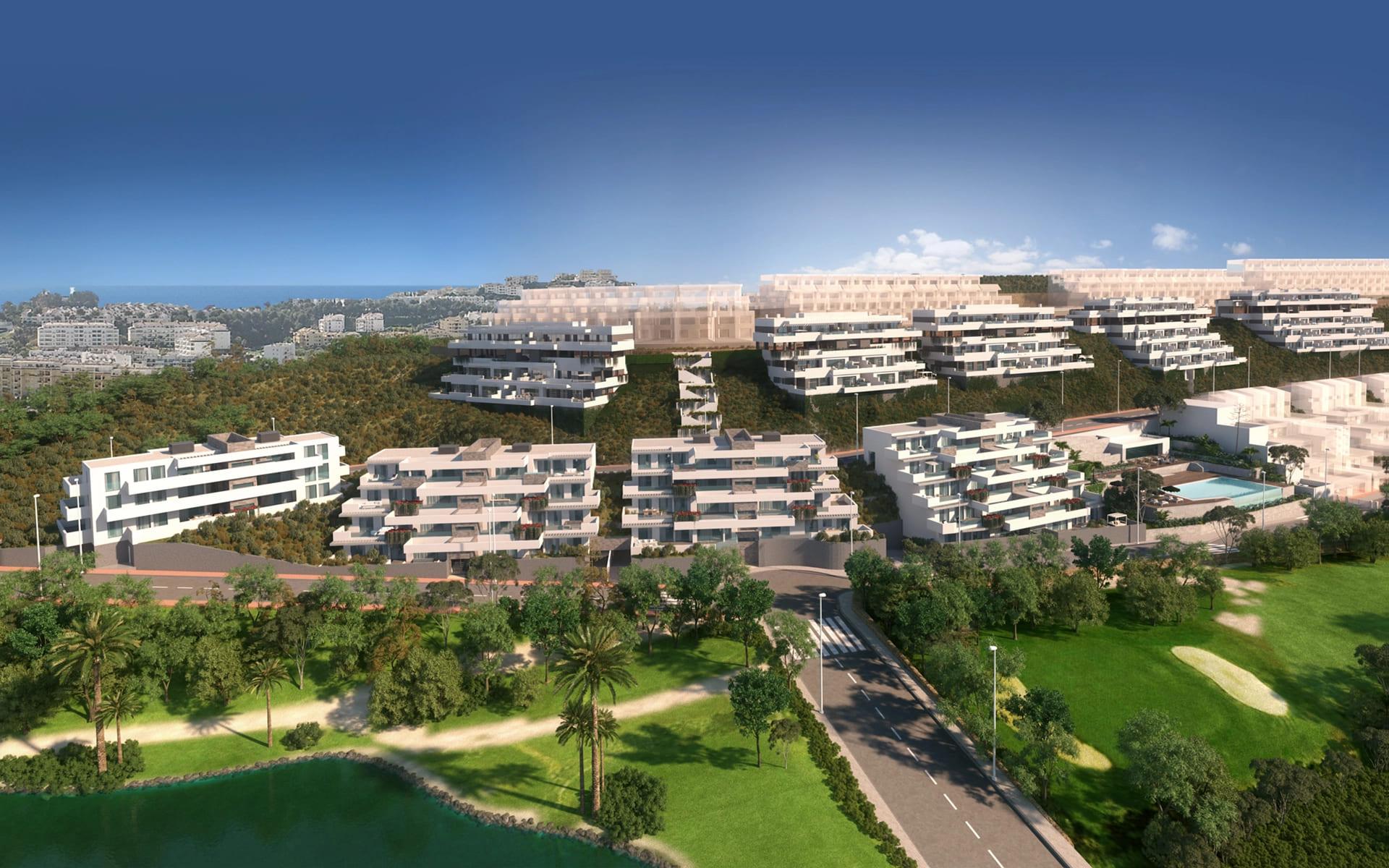 En-suite bathroom in 2-bedroom new-build apartment, La Cala de Mijas