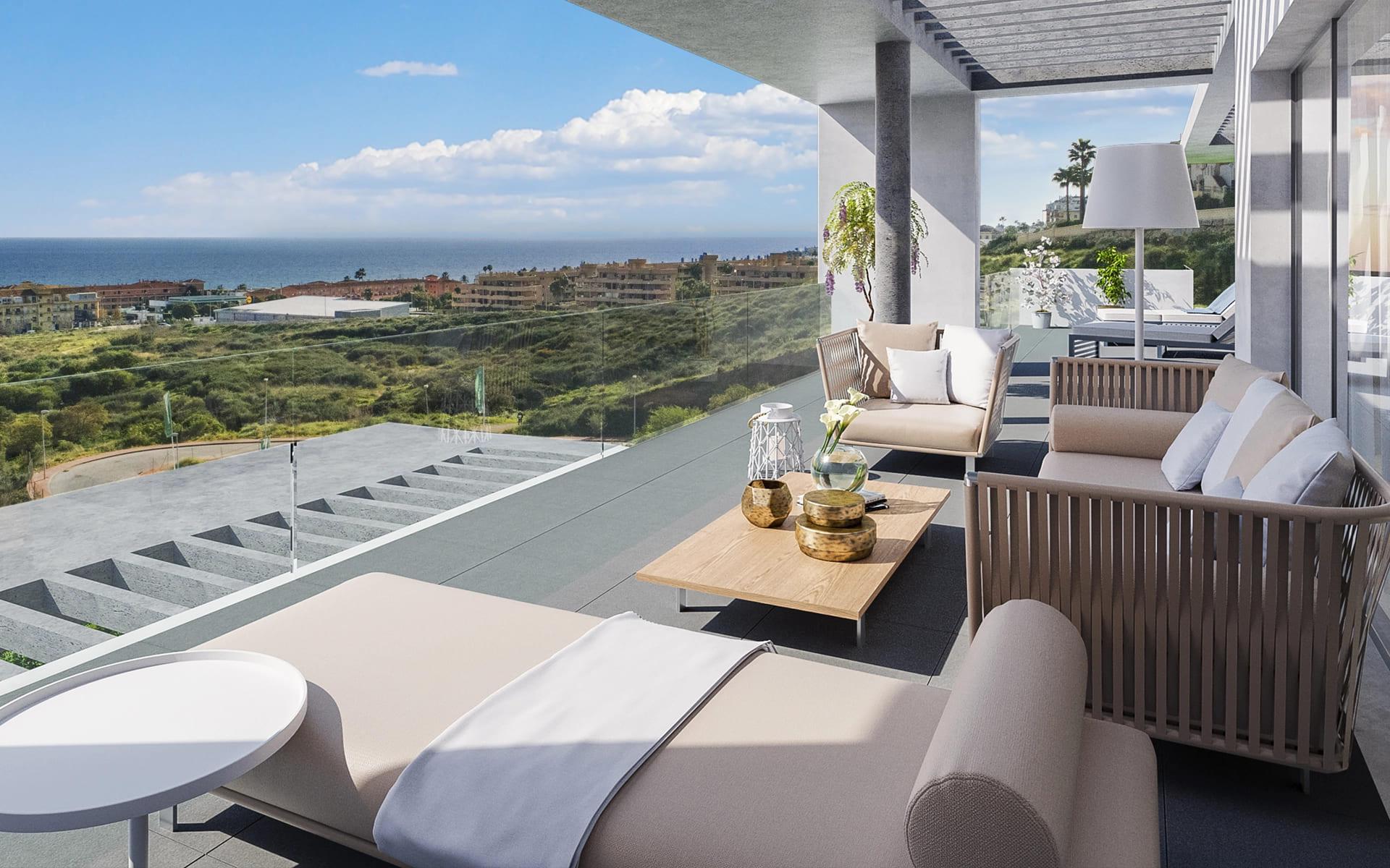 Second bathroom in 1-bedroom new-build apartment, La Cala de Mijas