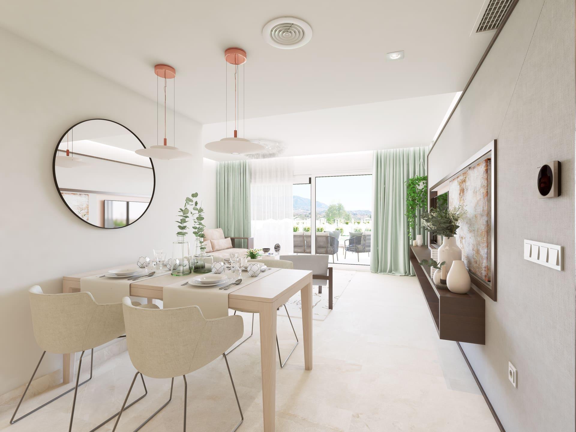 View from solarium of 3-bedroom penthouse, La Cala Golf