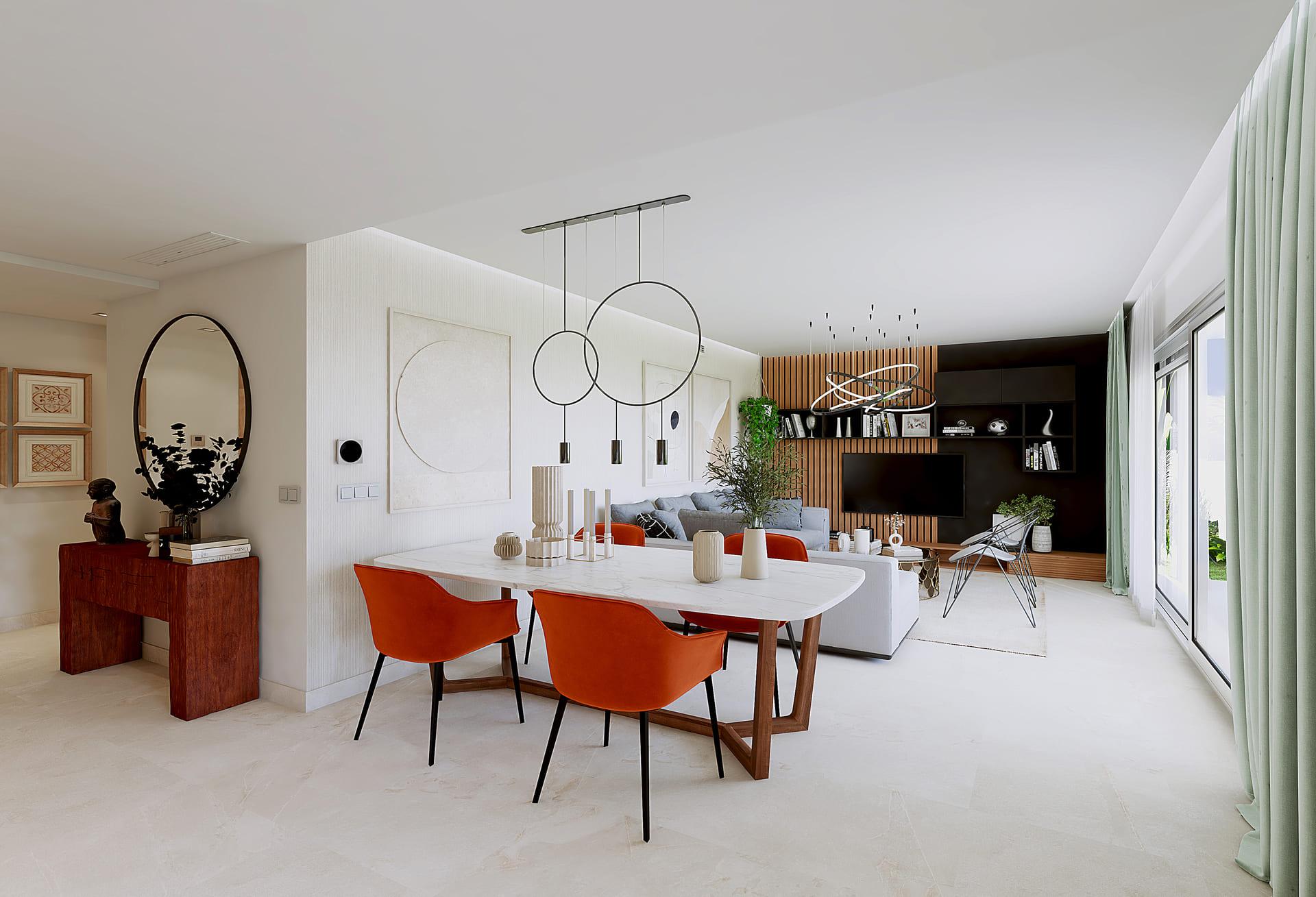 Entrance hall in 3-bedroom penthouse, La Cala Golf, Mijas
