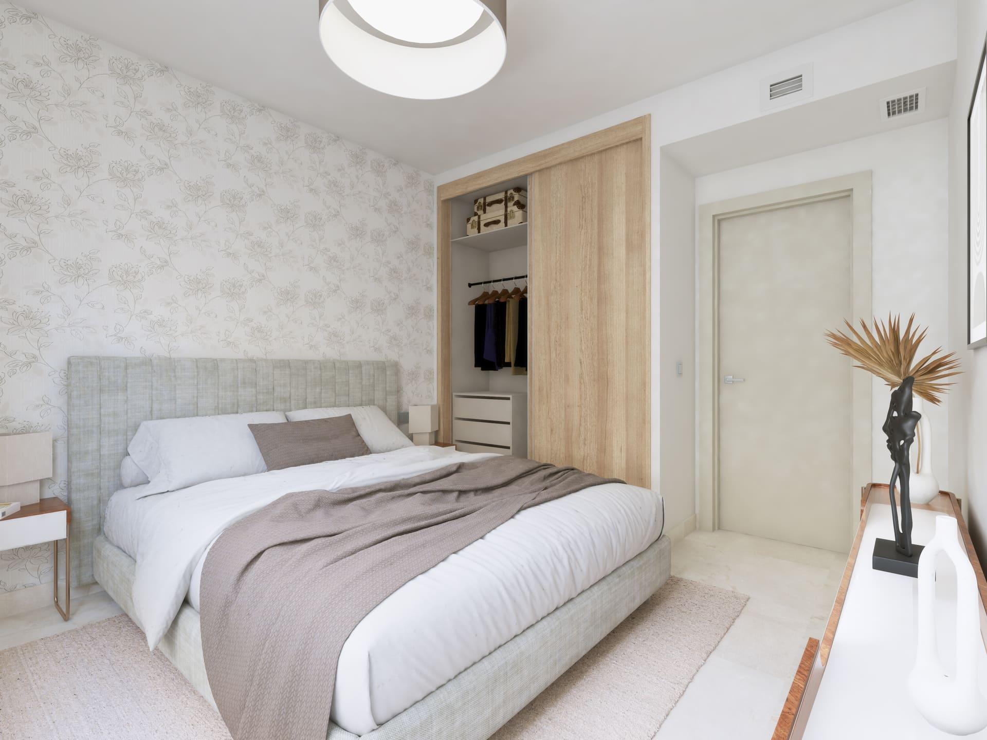 Lift lobby in new-build development, La Cala Golf, Mijas