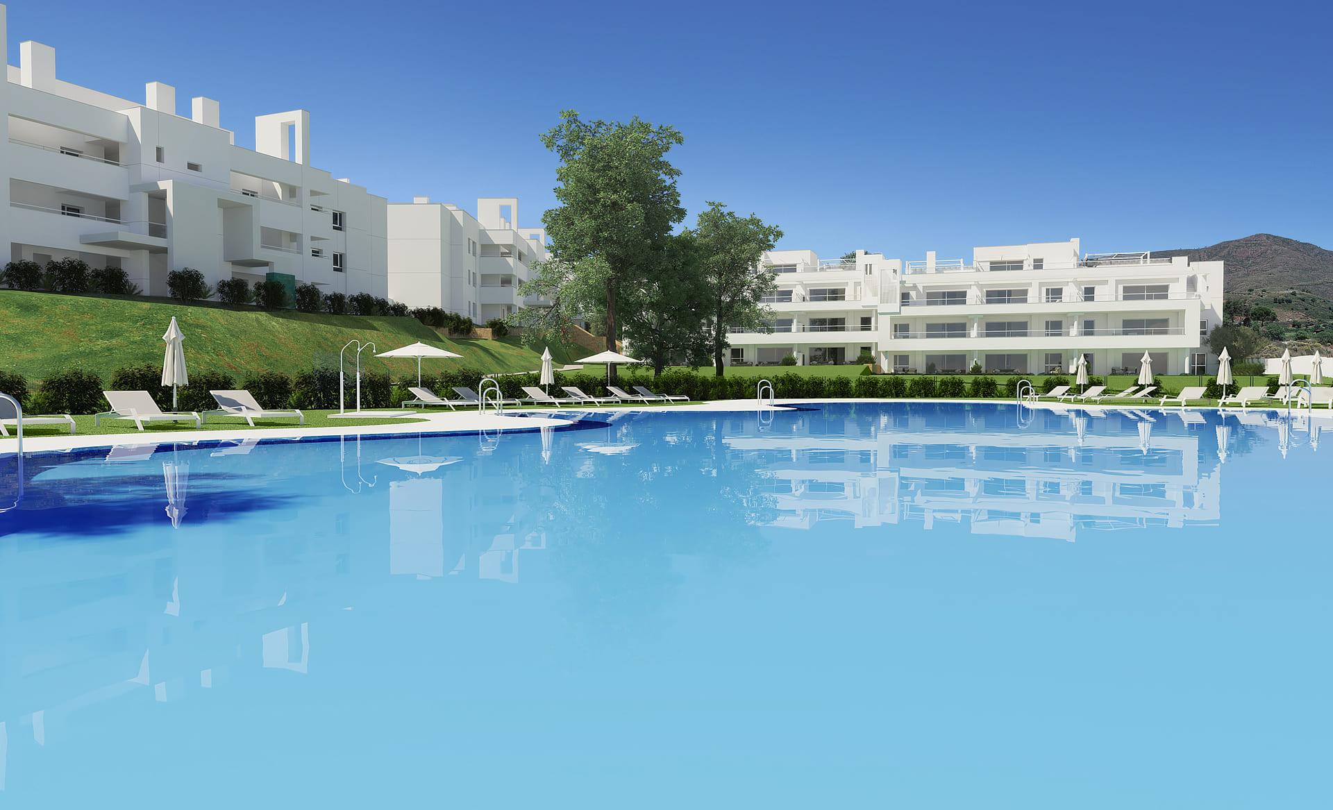 Development street view, La Cala Golf urbanisation, Mijas
