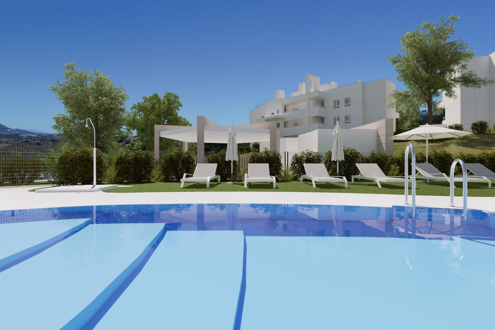 Kitchen in 3-bedroom new-build penthouse, La Cala Golf, Mijas