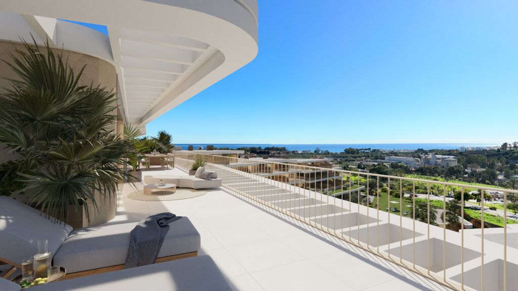 Development exterior showing landscaped grounds, Bel-Air-Cancelada-Saladillo, Estepona