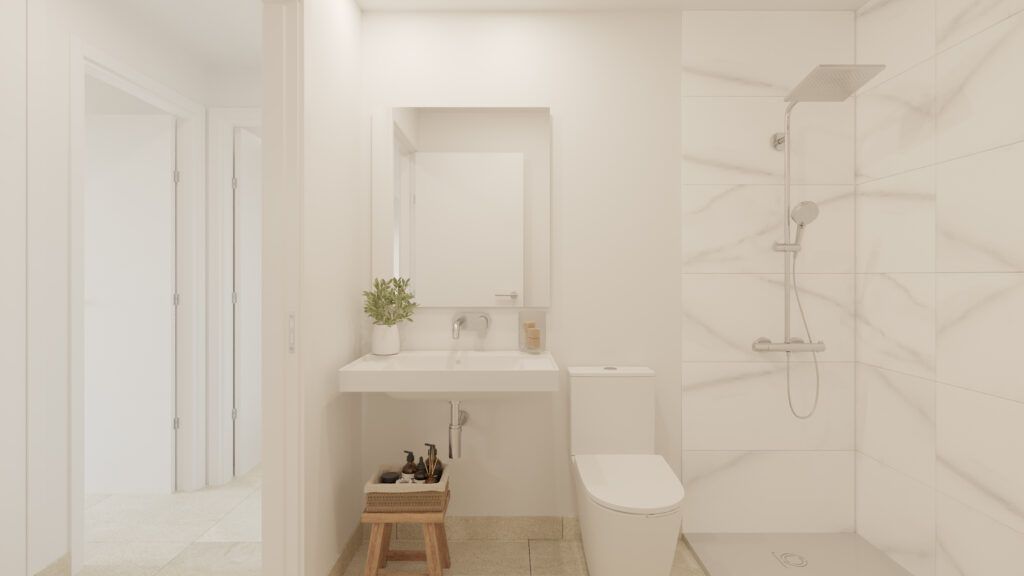 Kitchen with fitted units in new-build apartment, Bel-Air-Cancelada-Saladillo, Estepona