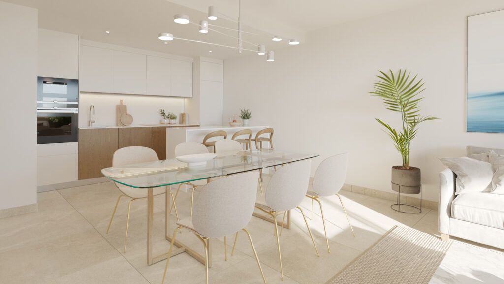 Main bathroom with shower in new-build apartment, Bel-Air-Cancelada-Saladillo, Estepona