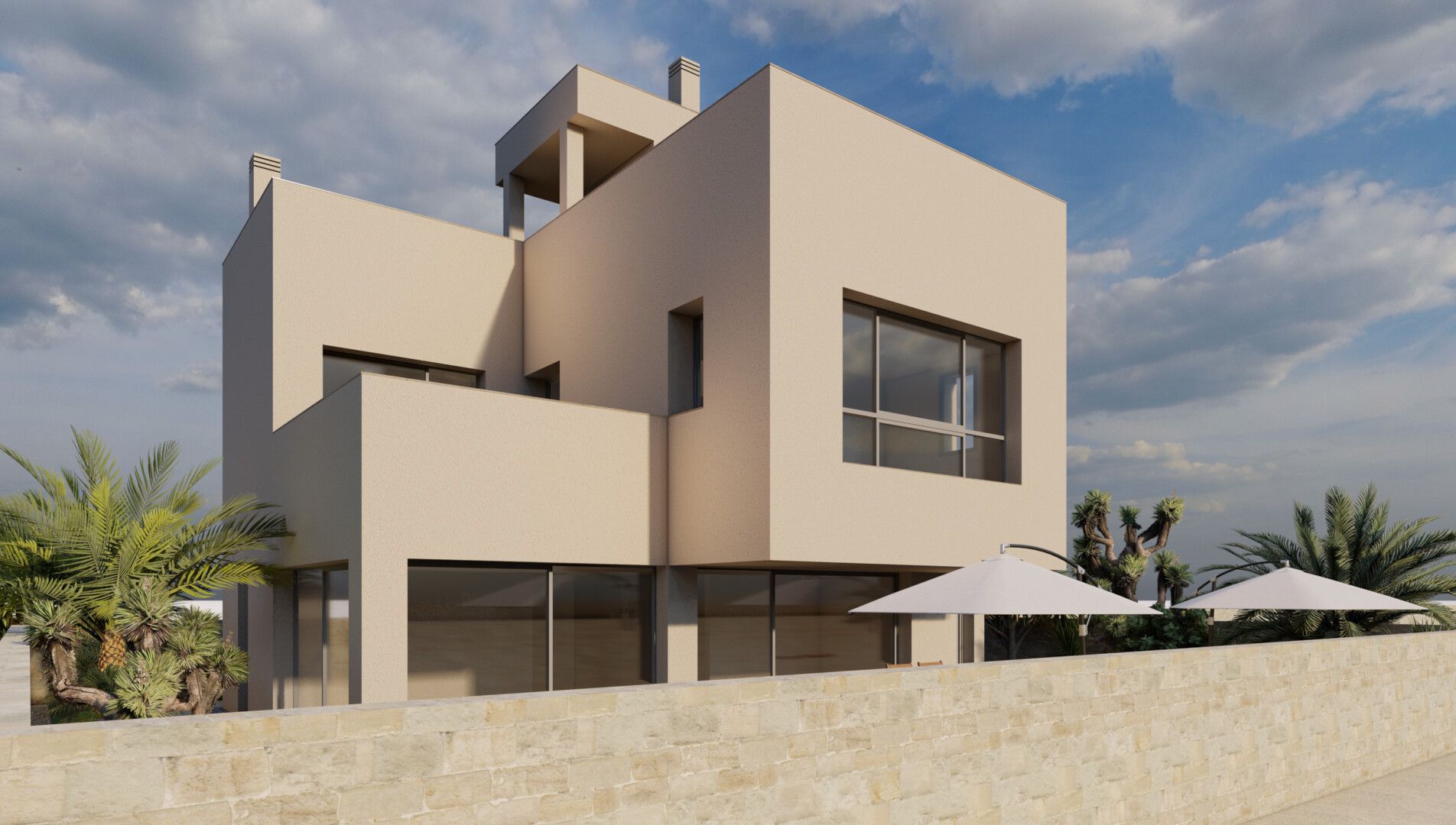 Development floor plan, 3-bedroom villa, La Torre de la Horadada