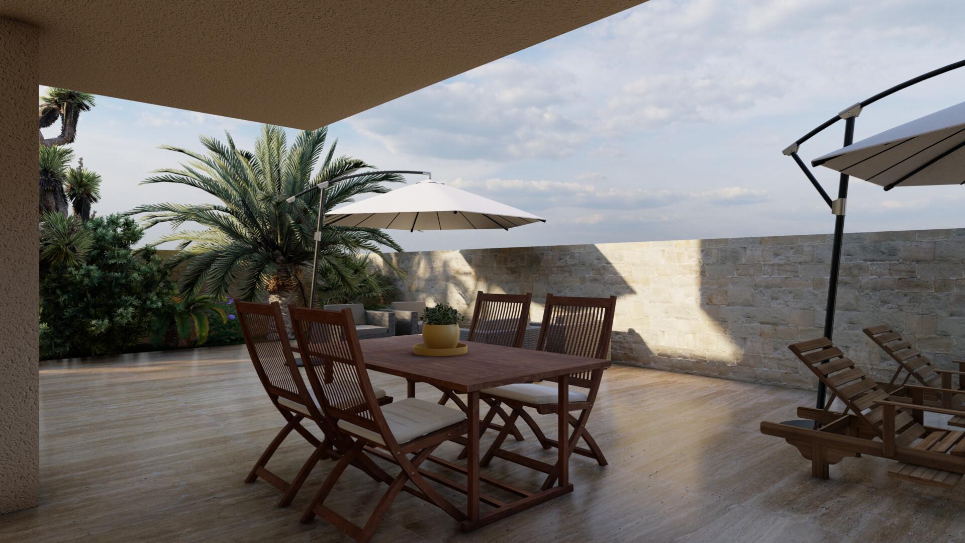 Section plan of new-build villa in La Torre de la Horadada