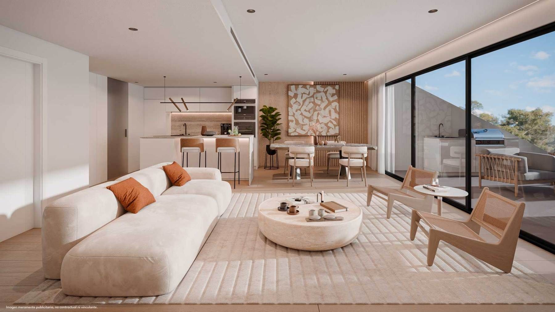 Kitchen with contemporary fittings