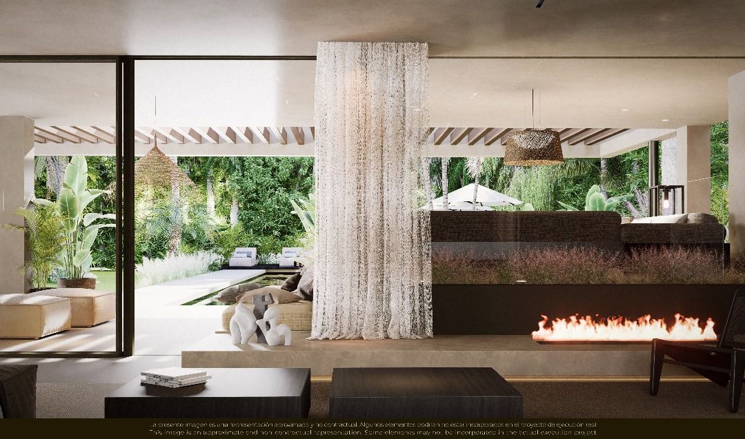 Bathroom with freestanding bath in Las Brisas villa, Marbella