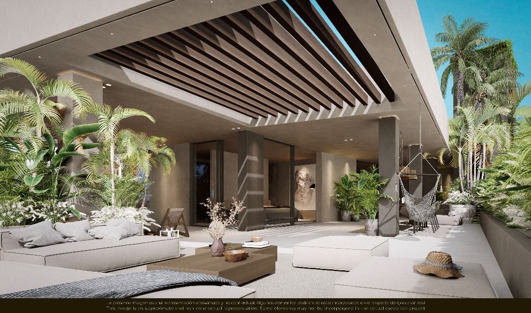 Bathroom detail in Las Brisas new-build villa, Marbella