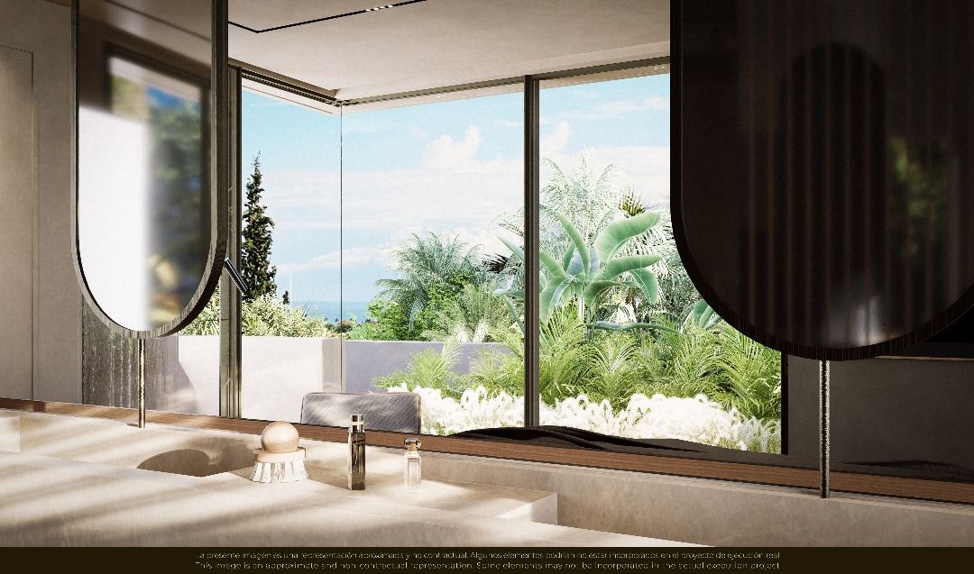 Kitchen in new-build 7-bedroom villa, Las Brisas, Marbella