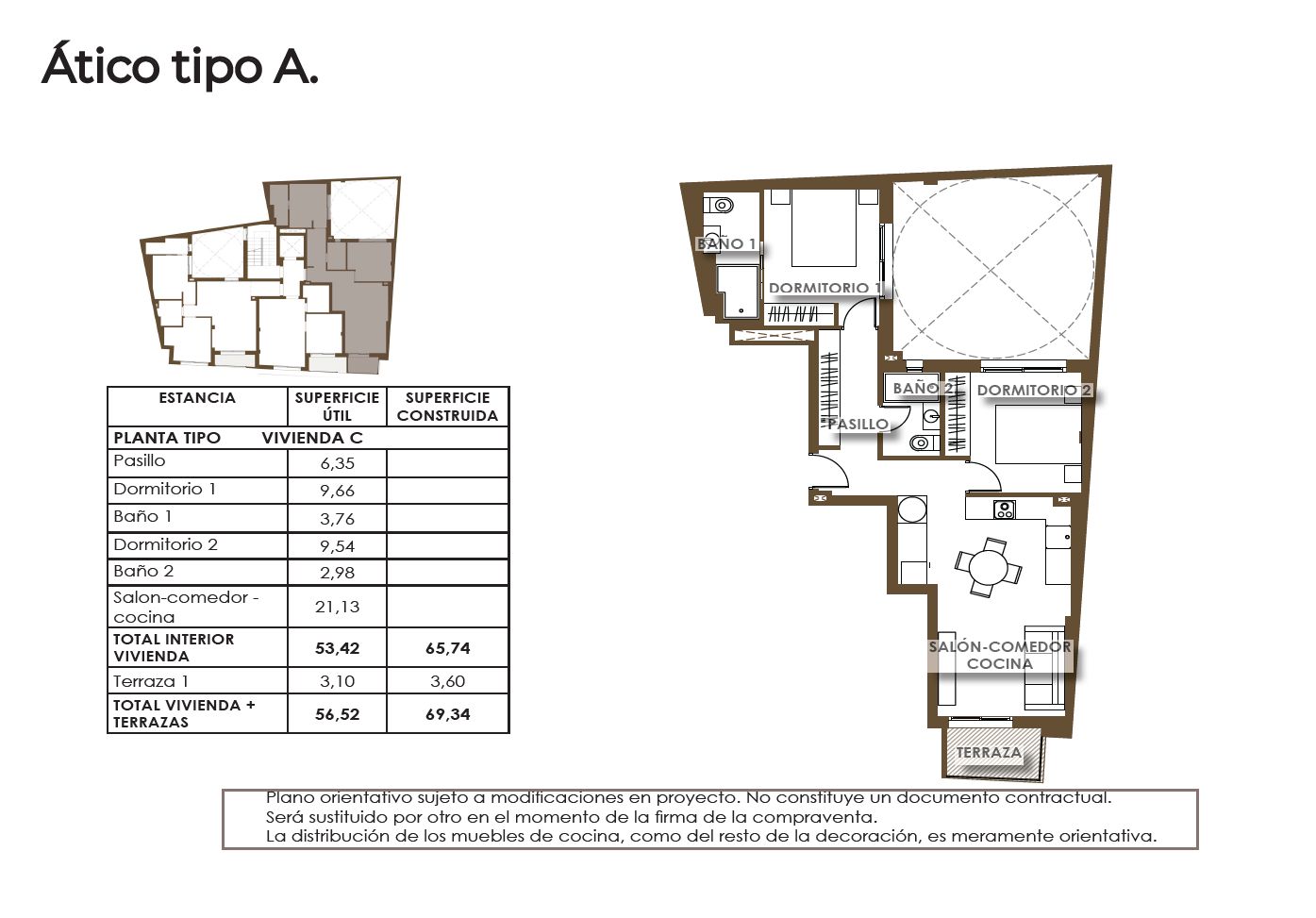 Floor plan showing the solarium level